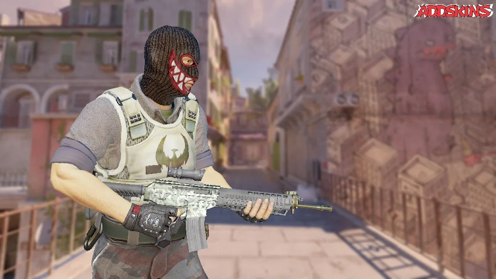 SG 553 | Army Sheen pose-3