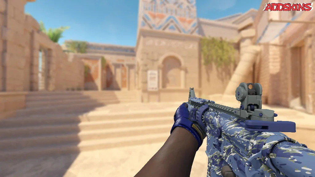 M4A4 | Naval Shred Camo holding
