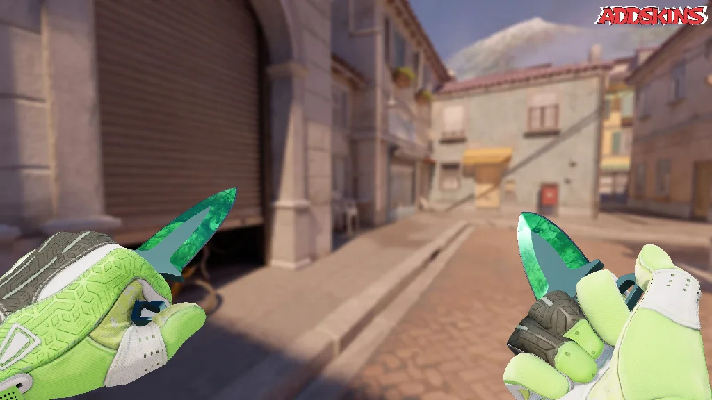 ★ Shadow Daggers | Gamma Doppler Emerald holding