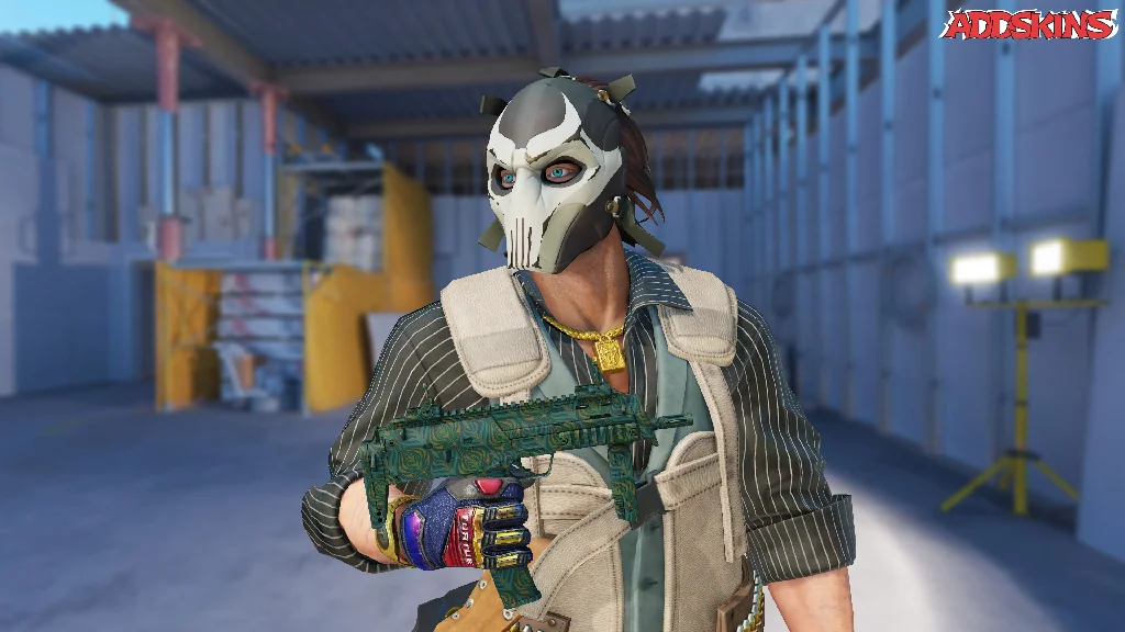 MP7 | Teal Blossom pose-1