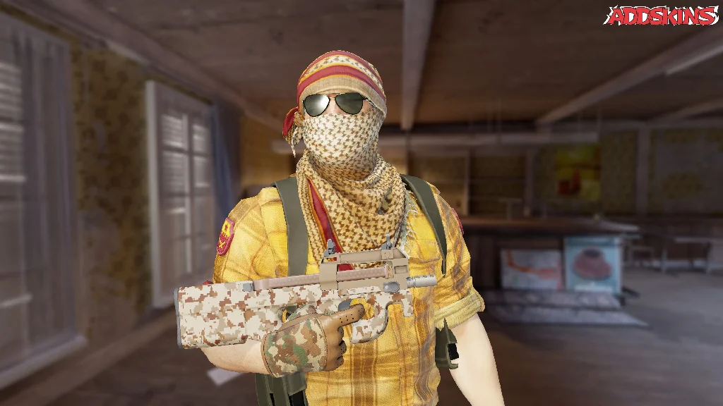 P90 | Desert DDPAT pose-1