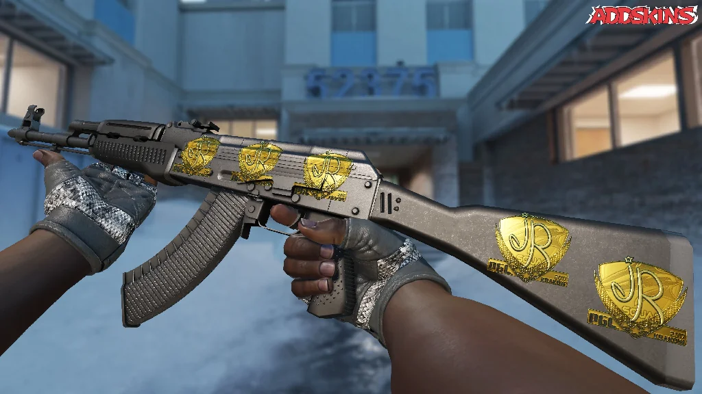Sticker | jR (Gold) | Krakow 2017 inspecting