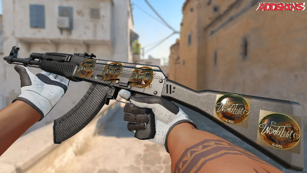 Sticker | WorldEdit (Gold) | Katowice 2019 inspecting