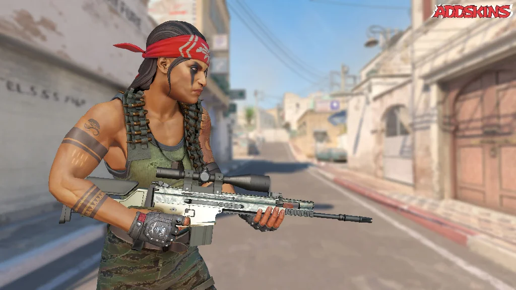 SCAR-20 | Army Sheen pose-3