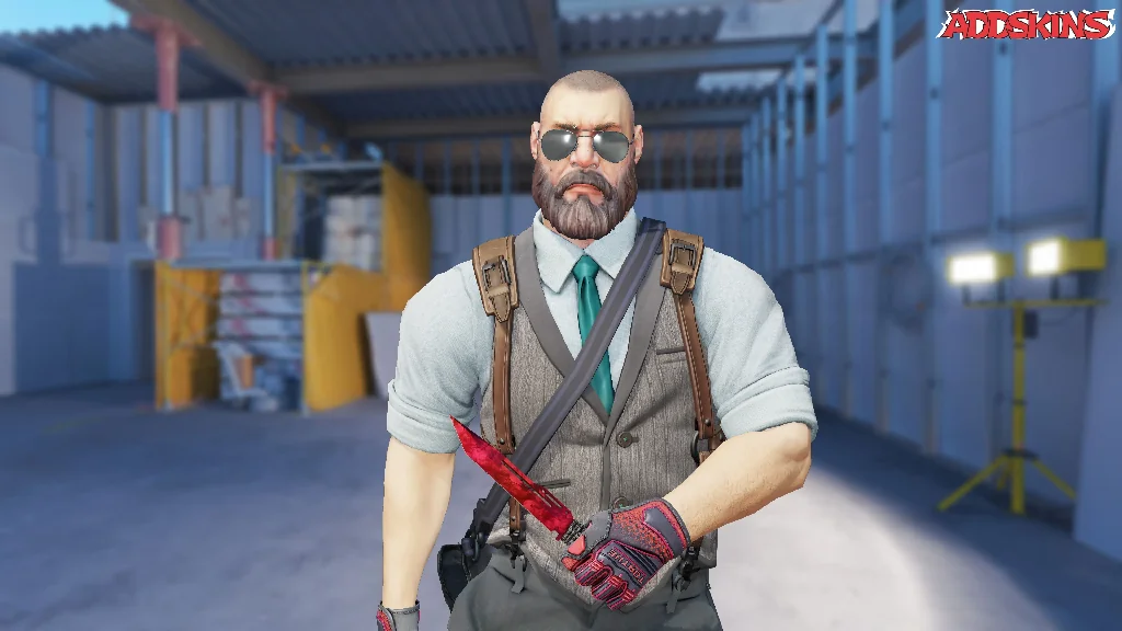 ★ Paracord Knife | Doppler Ruby pose-1