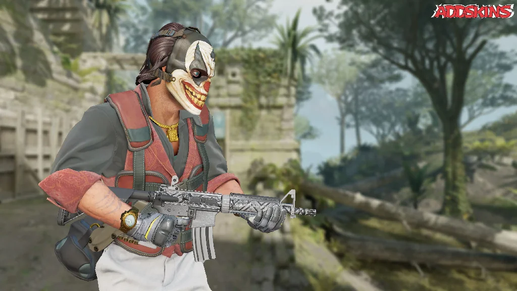 M4A4 | Aeolian Dark pose-3