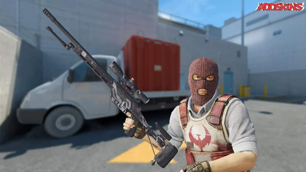 SSG 08 | Grey Smoke pose-2