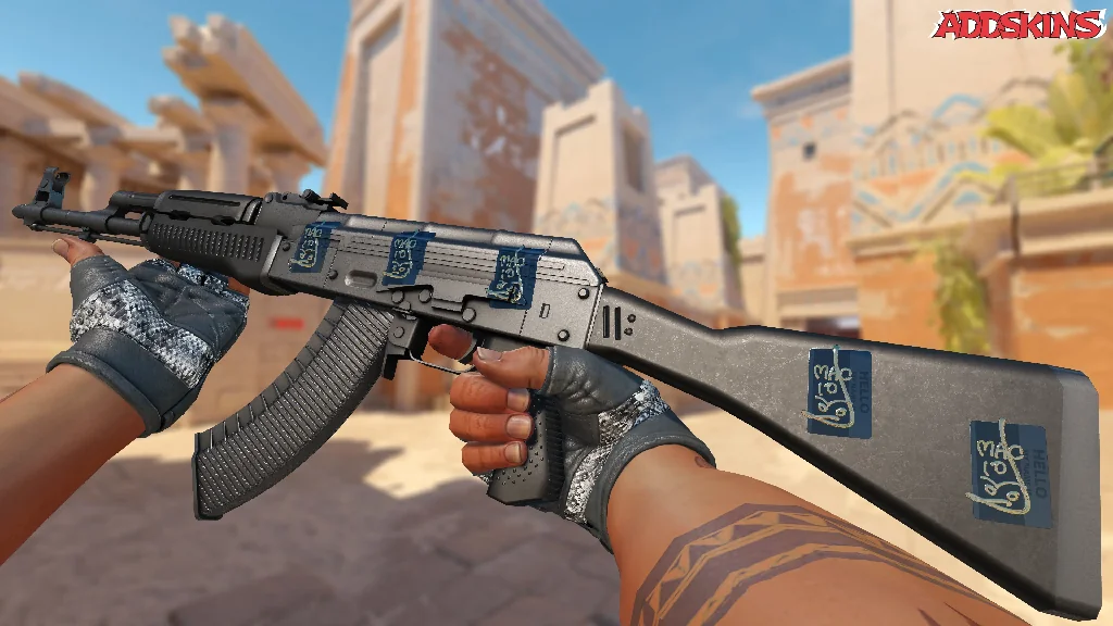 Sticker | Hello MAC-10 (Gold) inspecting