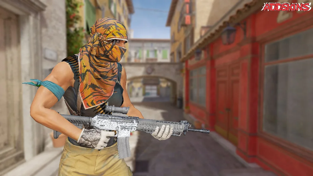 SG 553 | Damascus Steel pose-3