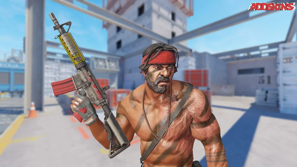 M4A4 | Steel Work pose-2