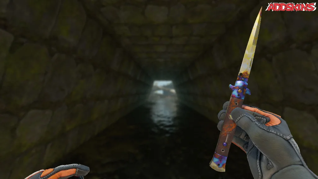 ★ Stiletto Knife | Case Hardened inspecting