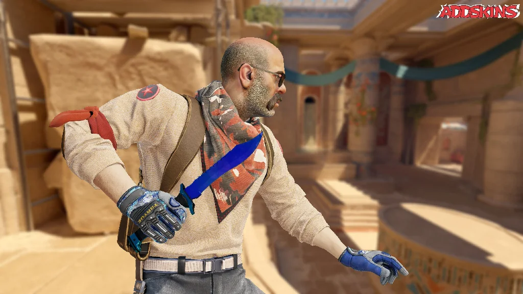 ★ Bowie Knife | Doppler Sapphire pose-3