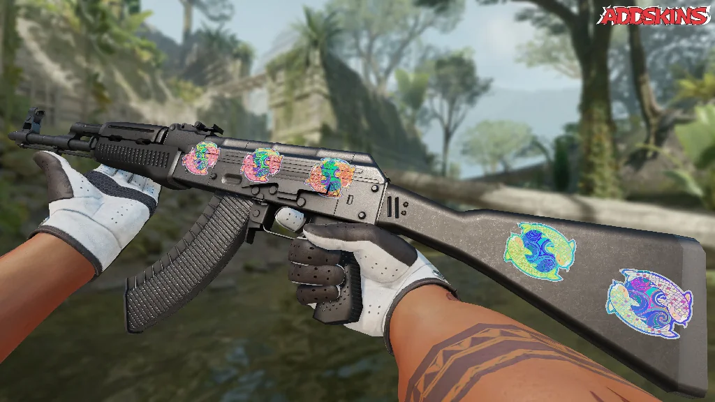 Sticker | Twin Koi (Holo) inspecting