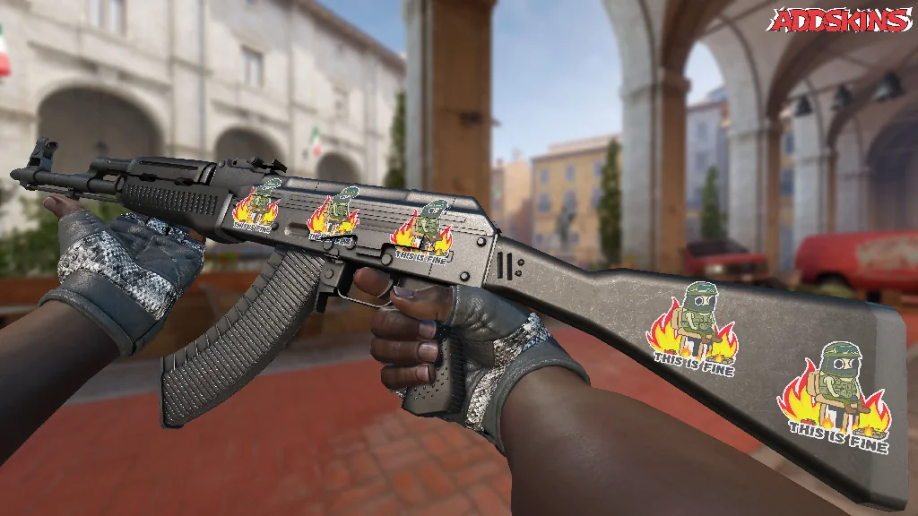 Sticker | This Is Fine (CT) inspecting