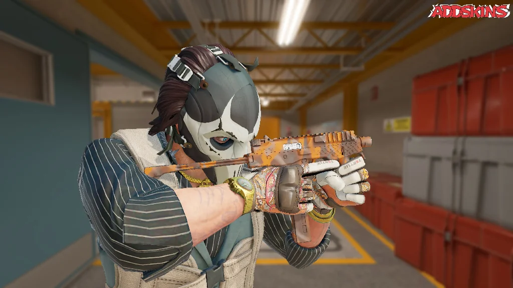 MP9 | Orange Peel pose-3