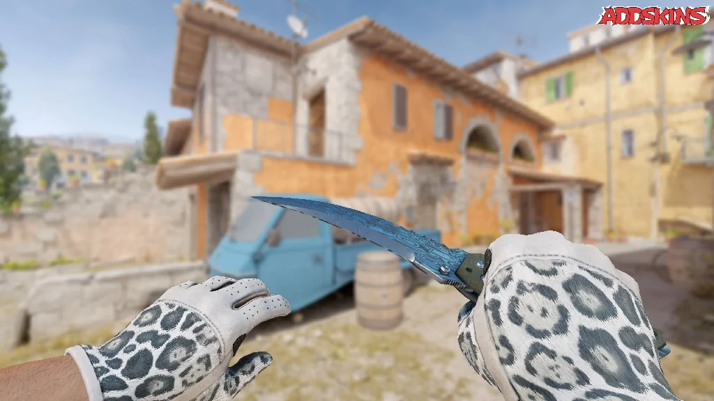 ★ Flip Knife | Damascus Steel holding