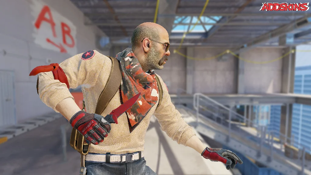 ★ Nomad Knife | Crimson Web pose-3