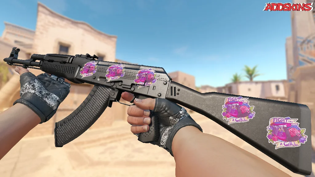 Sticker | Fight like a Girl inspecting