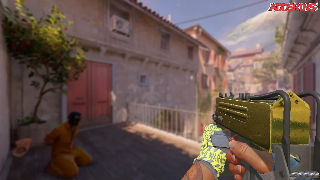 MAC-10 | Gold Brick holding