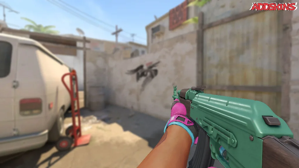 AK-47 | Wintergreen holding