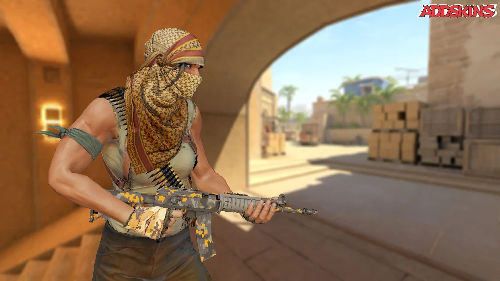 Galil AR | Orange DDPAT pose-3