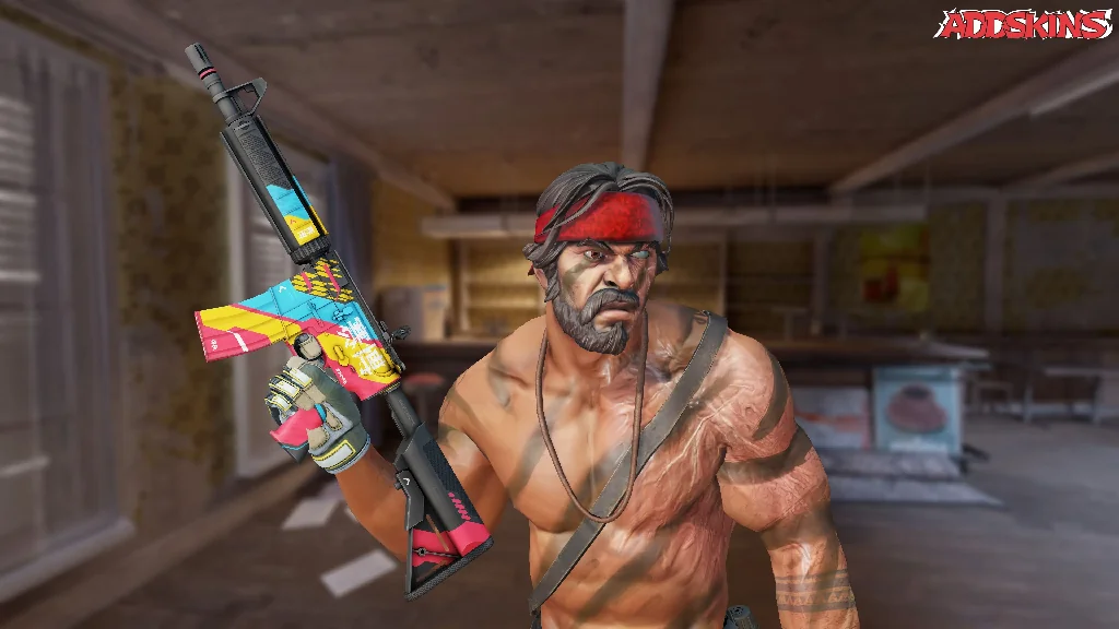 M4A4 | Cyber Security pose-2