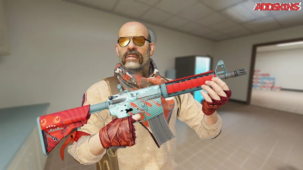 M4A4 | Bullet Rain pose-1