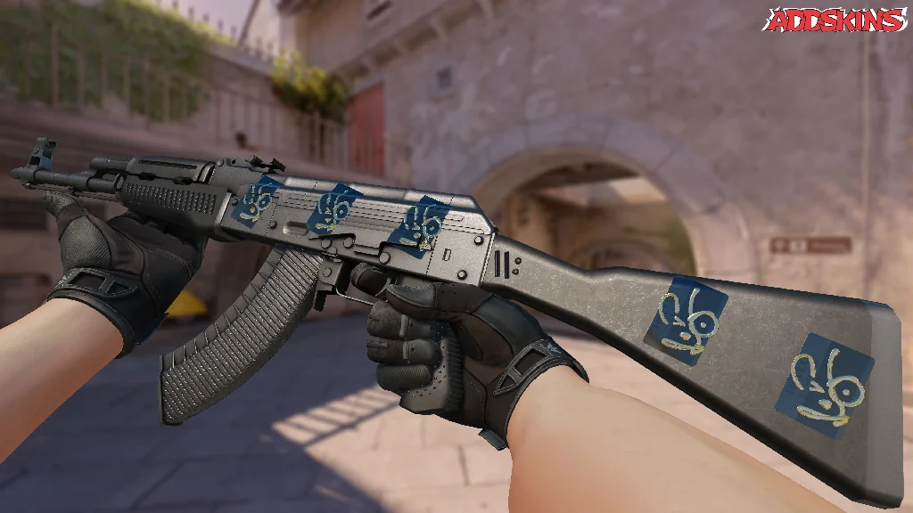 Sticker | Hello AUG (Gold) inspecting