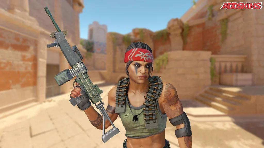 Negev | Army Sheen pose-2