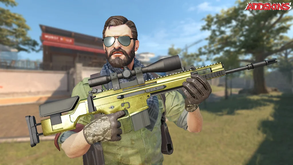 SCAR-20 | Brass pose-1