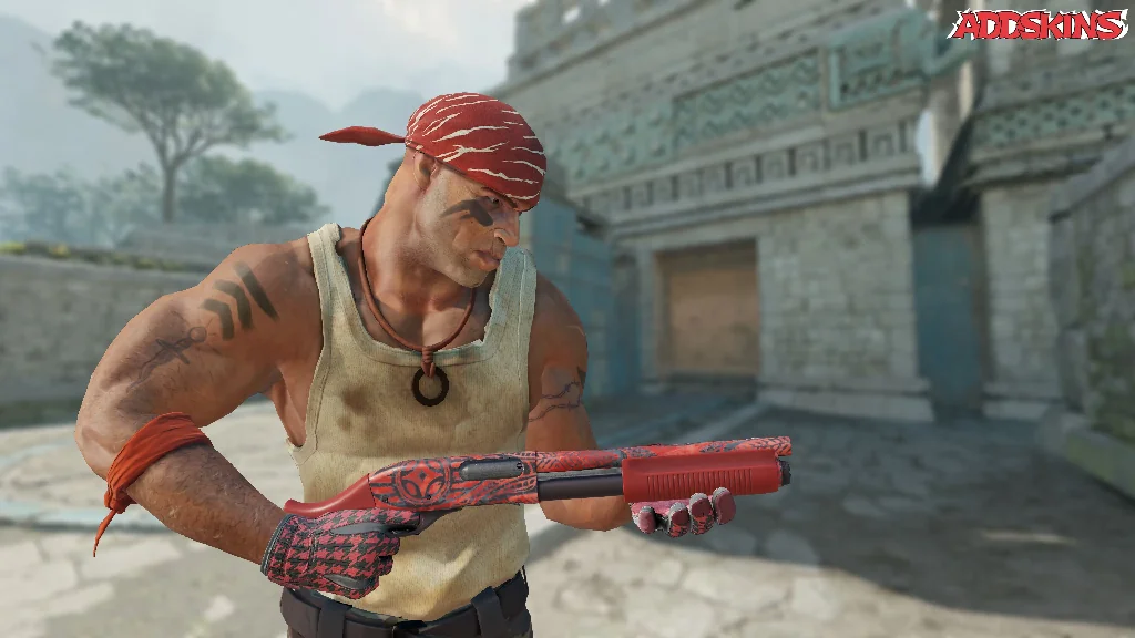 Sawed-Off | Crimson Batik pose-3