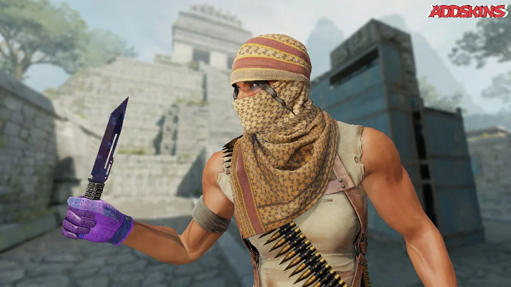 ★ Paracord Knife | Doppler Black Pearl pose-2