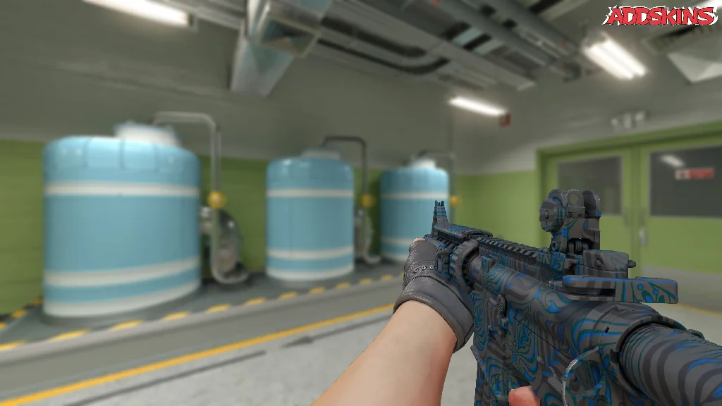 M4A4 | Dark Blossom holding