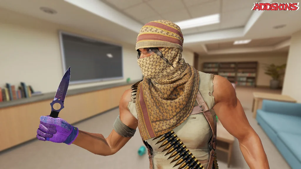 ★ Skeleton Knife | Doppler Black Pearl pose-2