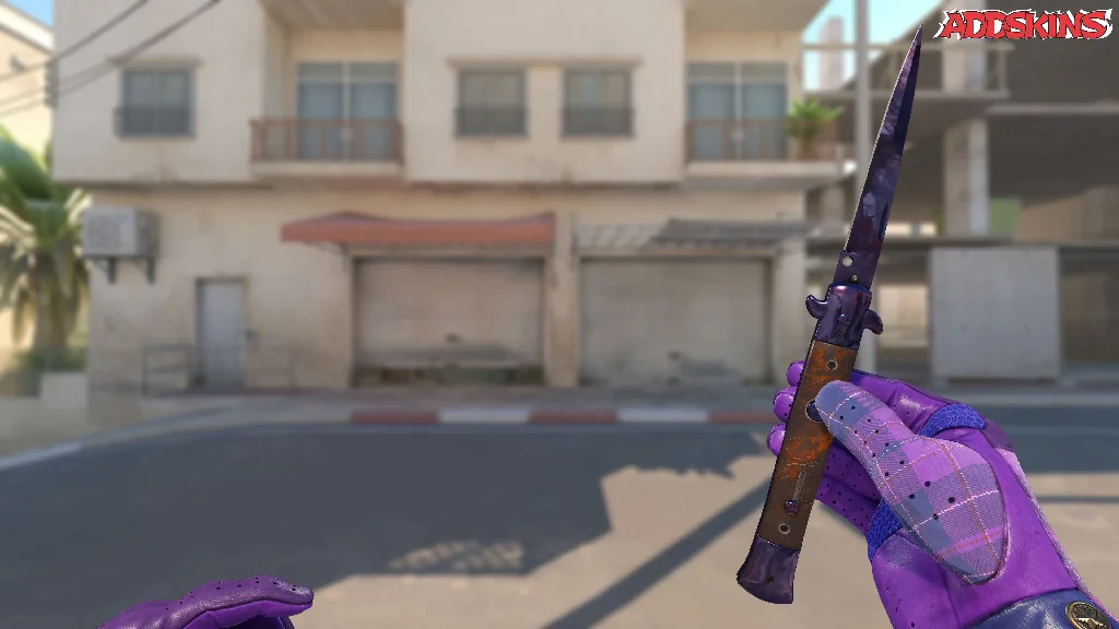 ★ Stiletto Knife | Doppler Black Pearl inspecting