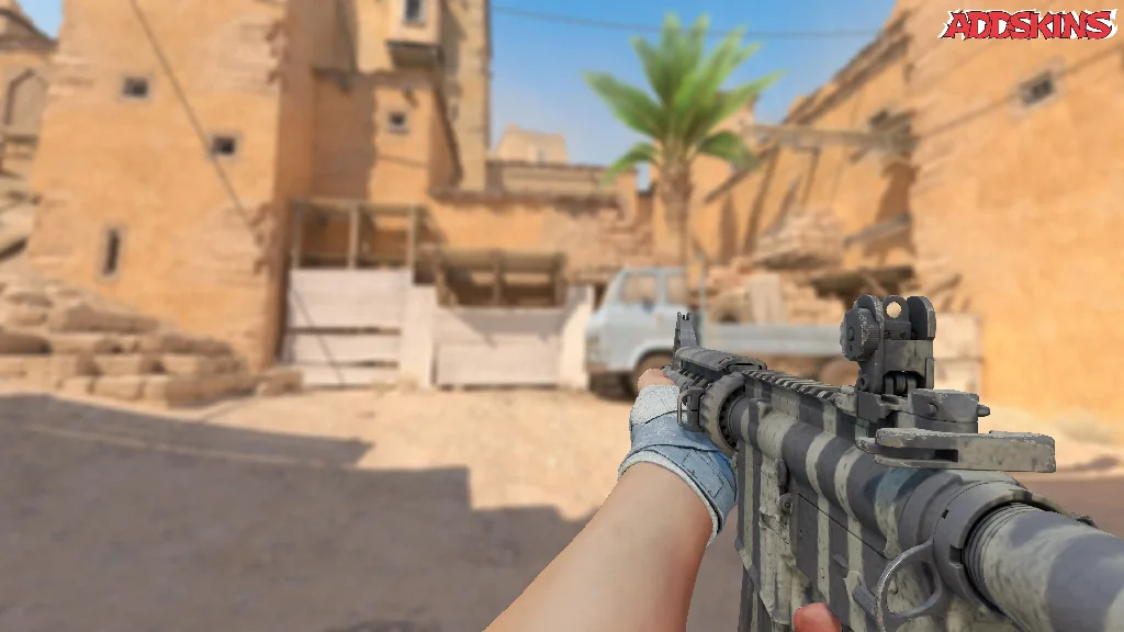 M4A4 | Faded Zebra holding