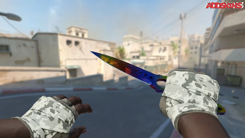 ★ Skeleton Knife | Marble Fade holding