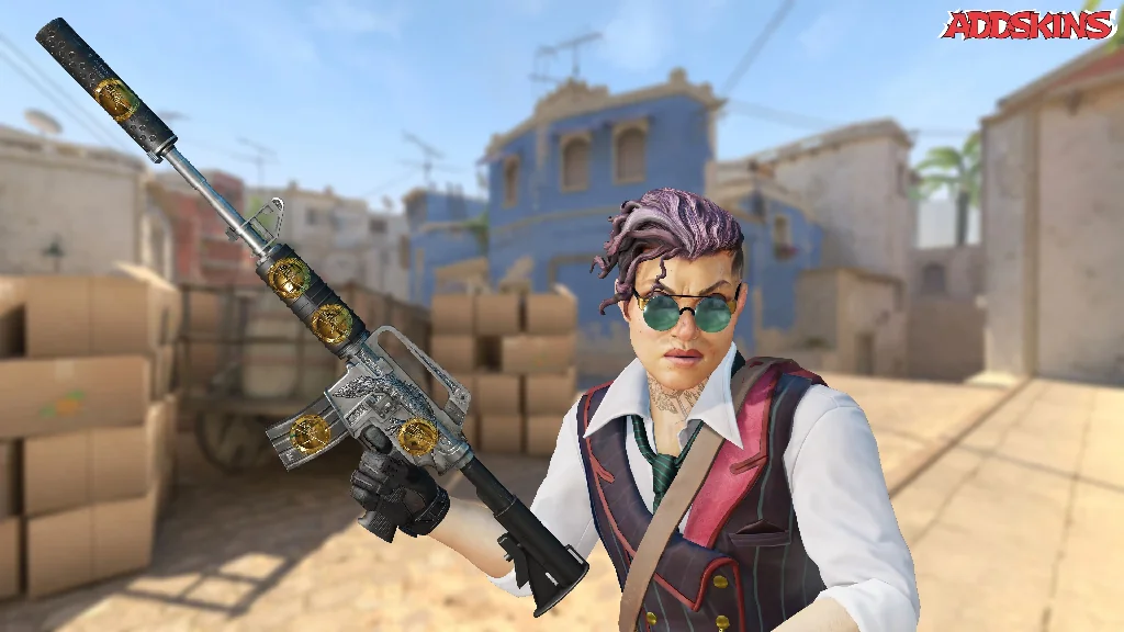 Sticker | shox (Gold) | Katowice 2019 pose-2