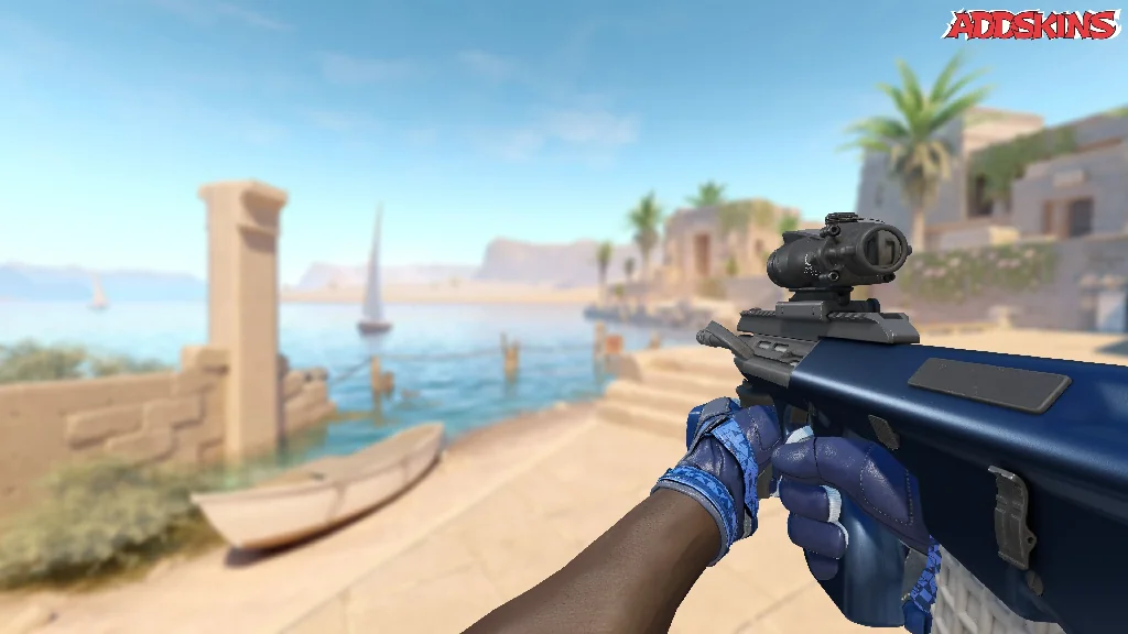 AUG | Anodized Navy holding