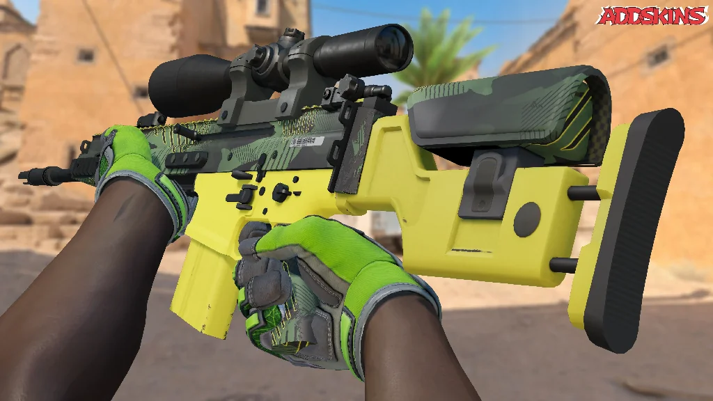 SCAR-20 | Jungle Slipstream inspecting