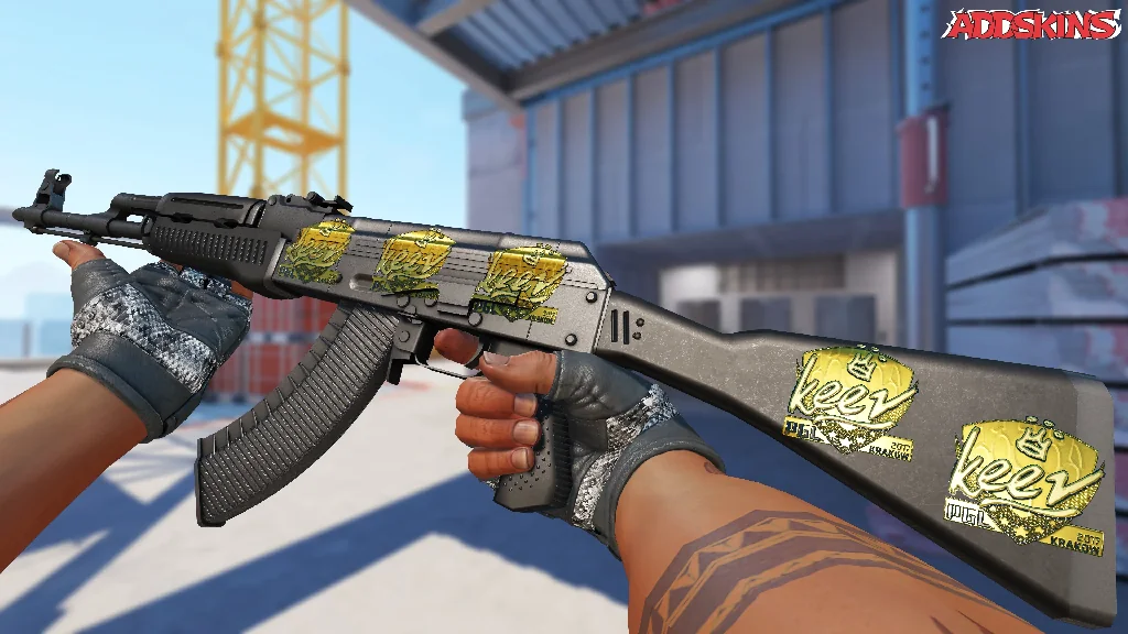 Sticker | keev (Gold) | Krakow 2017 inspecting