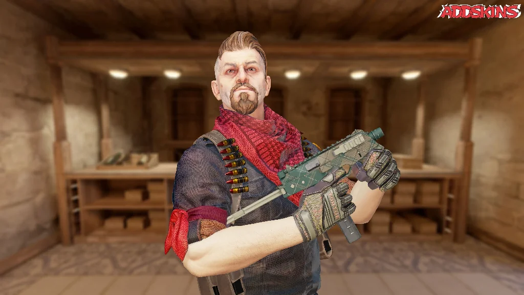 MP9 | Green Plaid pose-2