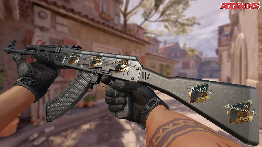 Sticker | devoduvek (Gold) | Boston 2018 inspecting