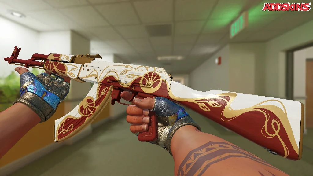 AK-47 | Nouveau Rouge inspecting