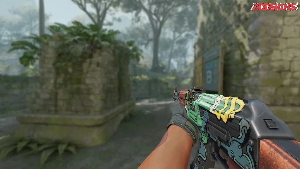 AK-47 | Fire Serpent holding