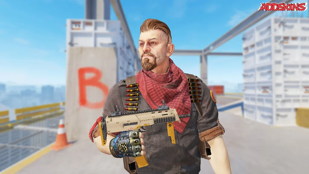 MP7 | Short Ochre pose-1