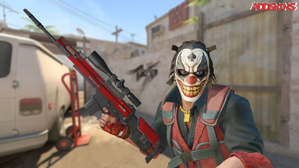 SCAR-20 | Crimson Web pose-2