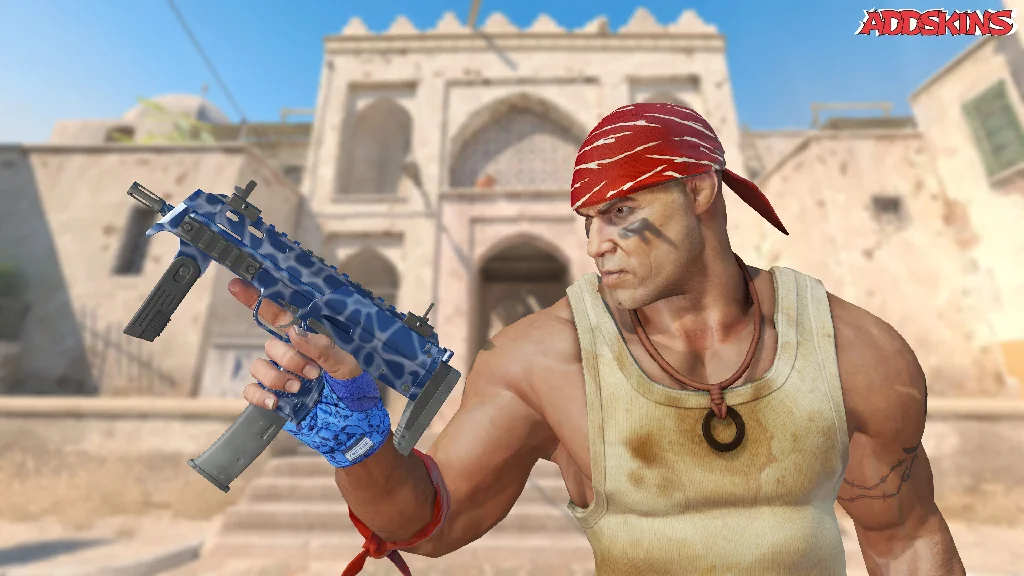 MP7 | Ocean Foam pose-2