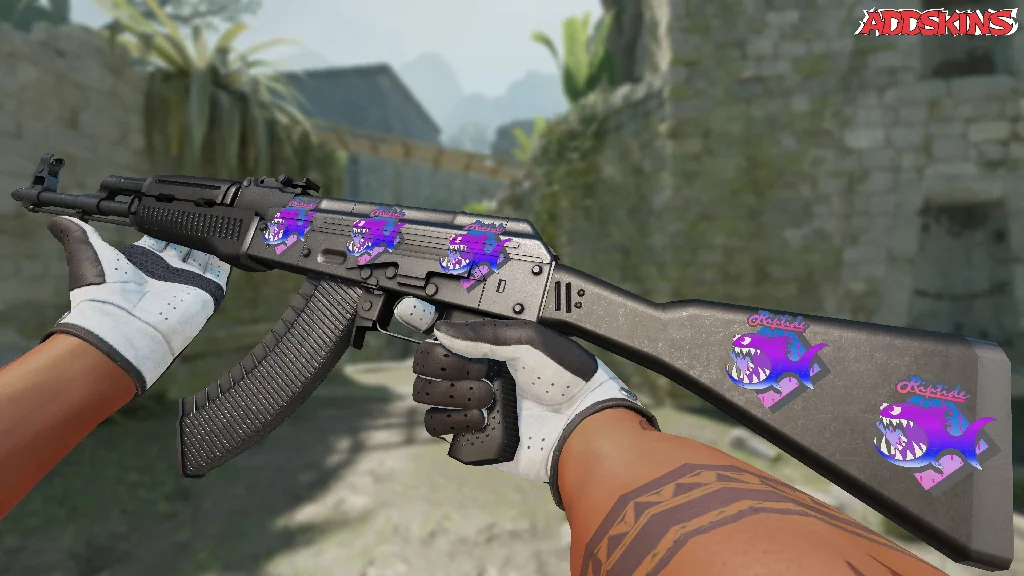 Sticker | Purple Jaggyfish inspecting