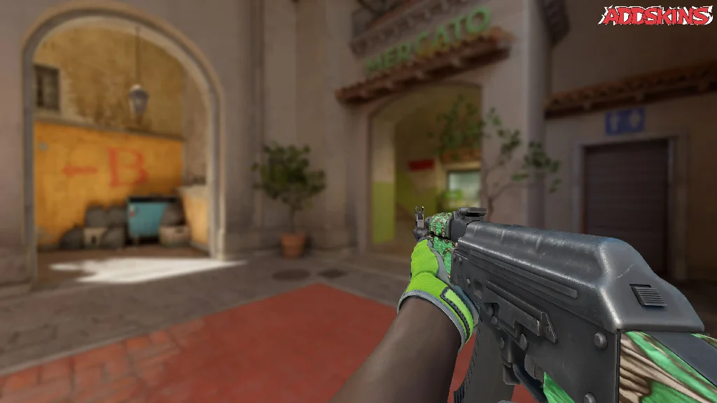 AK-47 | Green Laminate holding